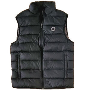 Abercrombie and Fitch Puff Vest jacket Sleeveless Black Full Zip Sz XS